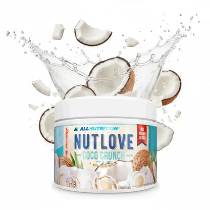 AllNutrition Nutlove Coco Crunch mit Mandeln, 500g, ohne zugesetzten Zucker, Kokosnuss-Splash