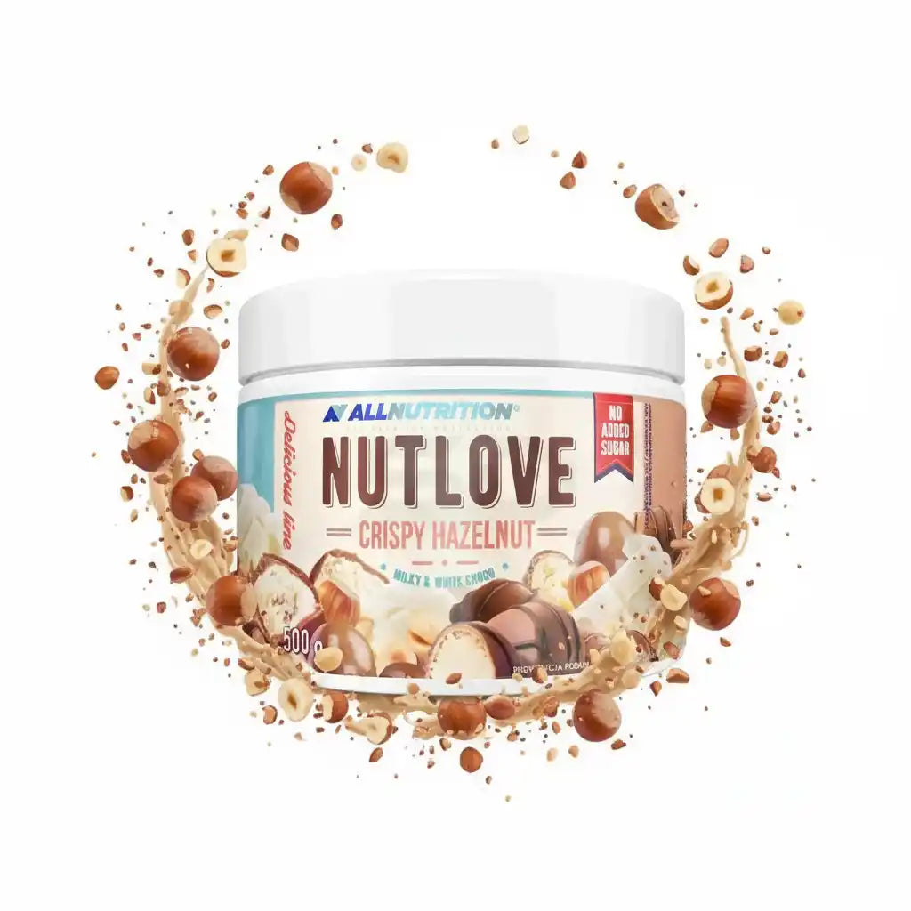 AllNutrition Nutlove Crispy Hazelnut – Protein-Nusscreme ohne Zuckerzusatz, 500g