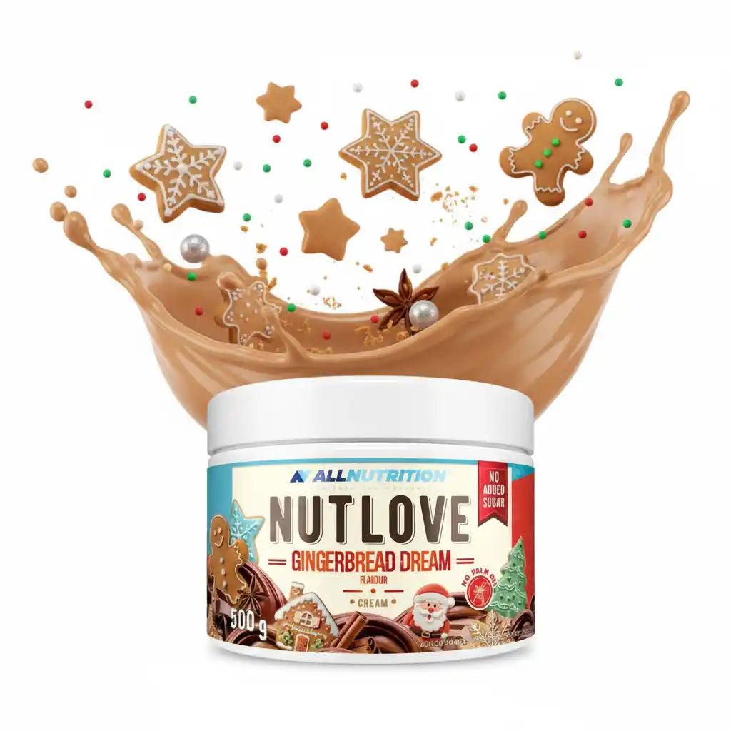 Nutlove Lebkuchen Traum Geschmack, Proteincreme ohne zugesetzten Zucker, Weihnachtsdesign