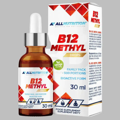 ALL NUTRITION® VITAMIN B12 Methyl Tropfen 30ml - Supplement Support