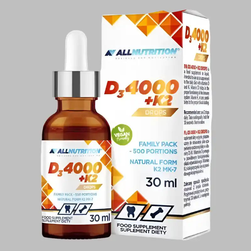 ALL NUTRITION® VITAMIN D3 4000 + K2 Tropfen 30ml - Supplement Support