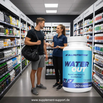AllNutrition Water Out Kapseln mit Pflanzenextrakten und Bioperine in Supplement-Shop
