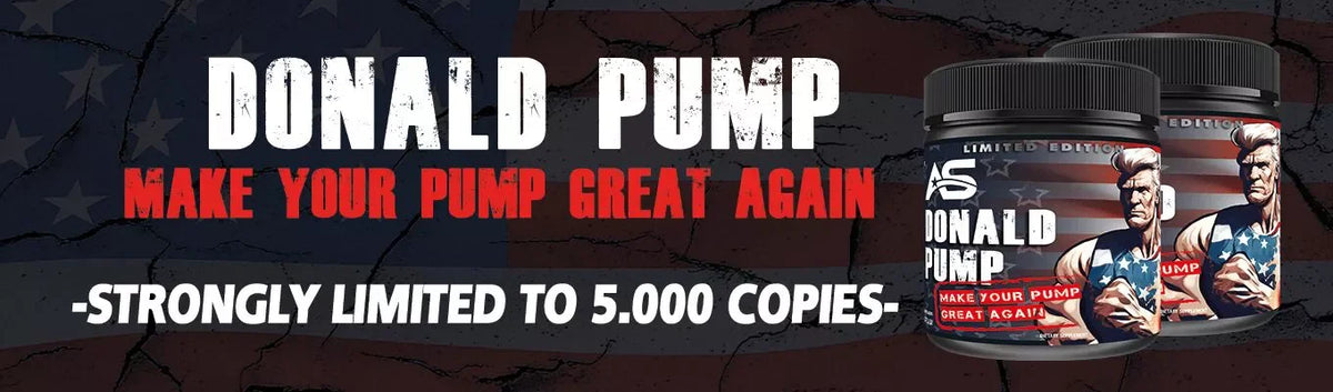 Donald Pump Sportnahrung – Limited Edition Booster für Muskelaufbau und Training