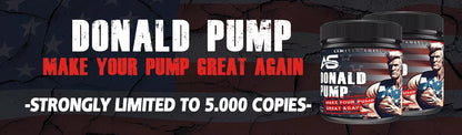 Donald Pump Sportnahrung – Limited Edition Booster für Muskelaufbau und Training