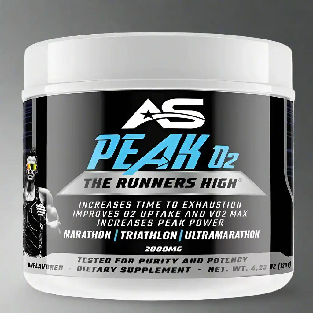 American Supps Peak O2 Runners High 2000mg - 120g - Supplement Support