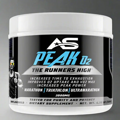American Supps Peak O2 Runners High 2000mg - 120g - Supplement Support
