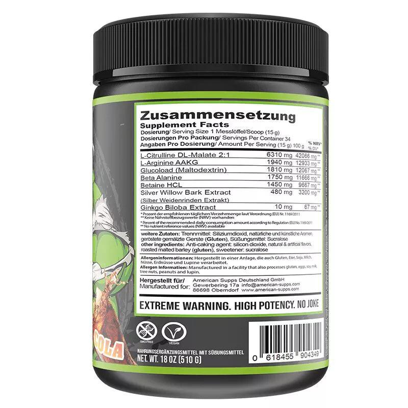 American Supps Undisputed Pump Booster 510g - Supplement Support