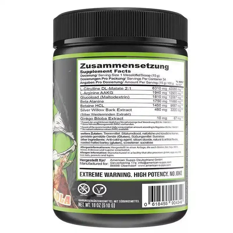 American Supps Undisputed Pump Booster 510g - Supplement Support