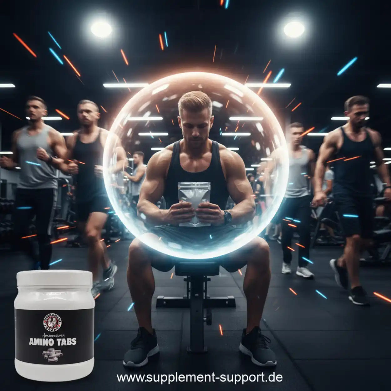 Amino Tabs Nahrungsergänzung für Sportler im Fitnessstudio, Protein & Booster für Muskelaufbau