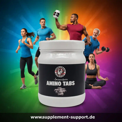 Amino Tabs Nahrungsergänzungsmittel für Sportler mit Aminosäuren und Proteinen