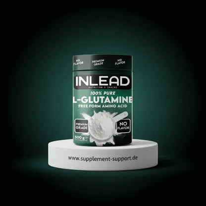 INLEAD 100% reines L-Glutamin Pulver, Premium Grade, ohne Geschmack, 500g