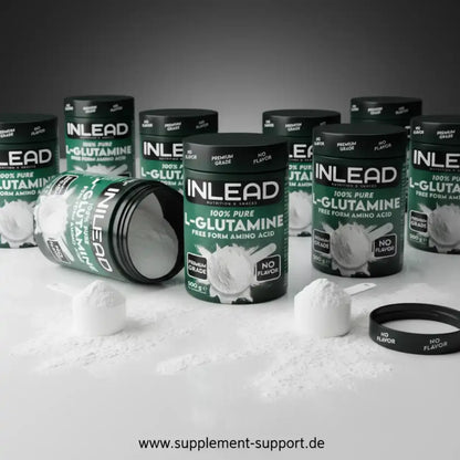 INLEAD 100% reines L-Glutamin Pulver, Premium Grade, ohne Geschmack – Nahrungsergänzungsmittel für Sportler
