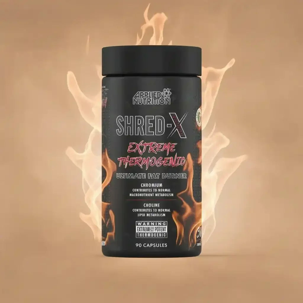 Applied Nutrition Shred-X Fat Burner mit Thermogenikum, 90 Kapseln für effektives Fettverbrennen