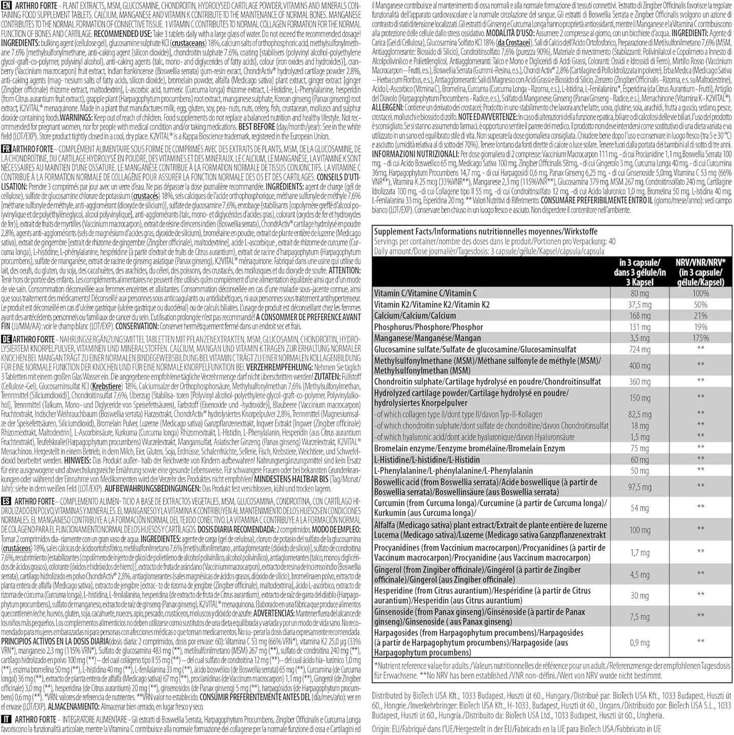 ARTHRO FORTE Gelenkunterstützung 120-360 Tab.