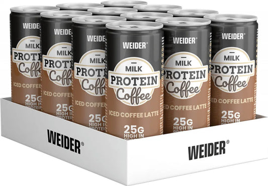 Weider Protein Coffee,12x250 ml Dose (inkl. Pfand), Iced Coffe Latte