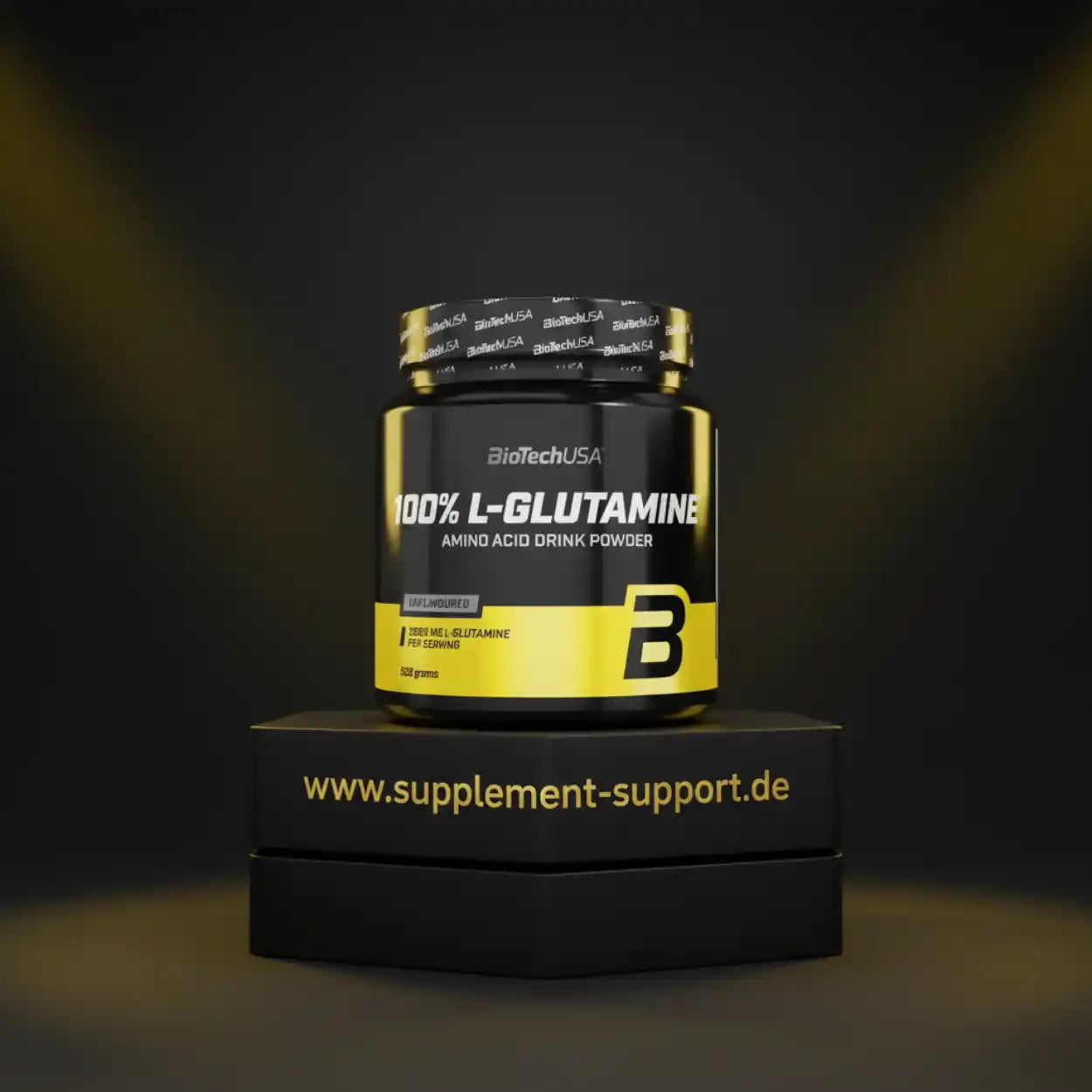 BioTechUSA 100% L-Glutamin Aminosäuren Pulver, ungeschmackt, 525g – Nahrungsergänzung für Sport und Fitness