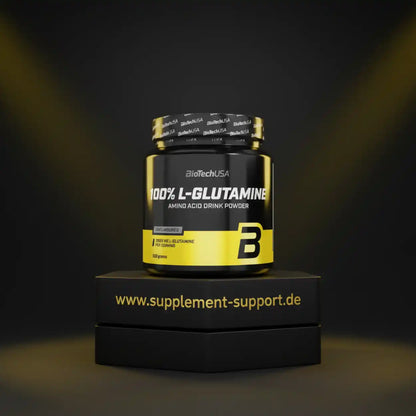 BioTechUSA 100% L-Glutamin Aminosäuren Pulver, ungeschmackt, 525g – Nahrungsergänzung für Sport und Fitness