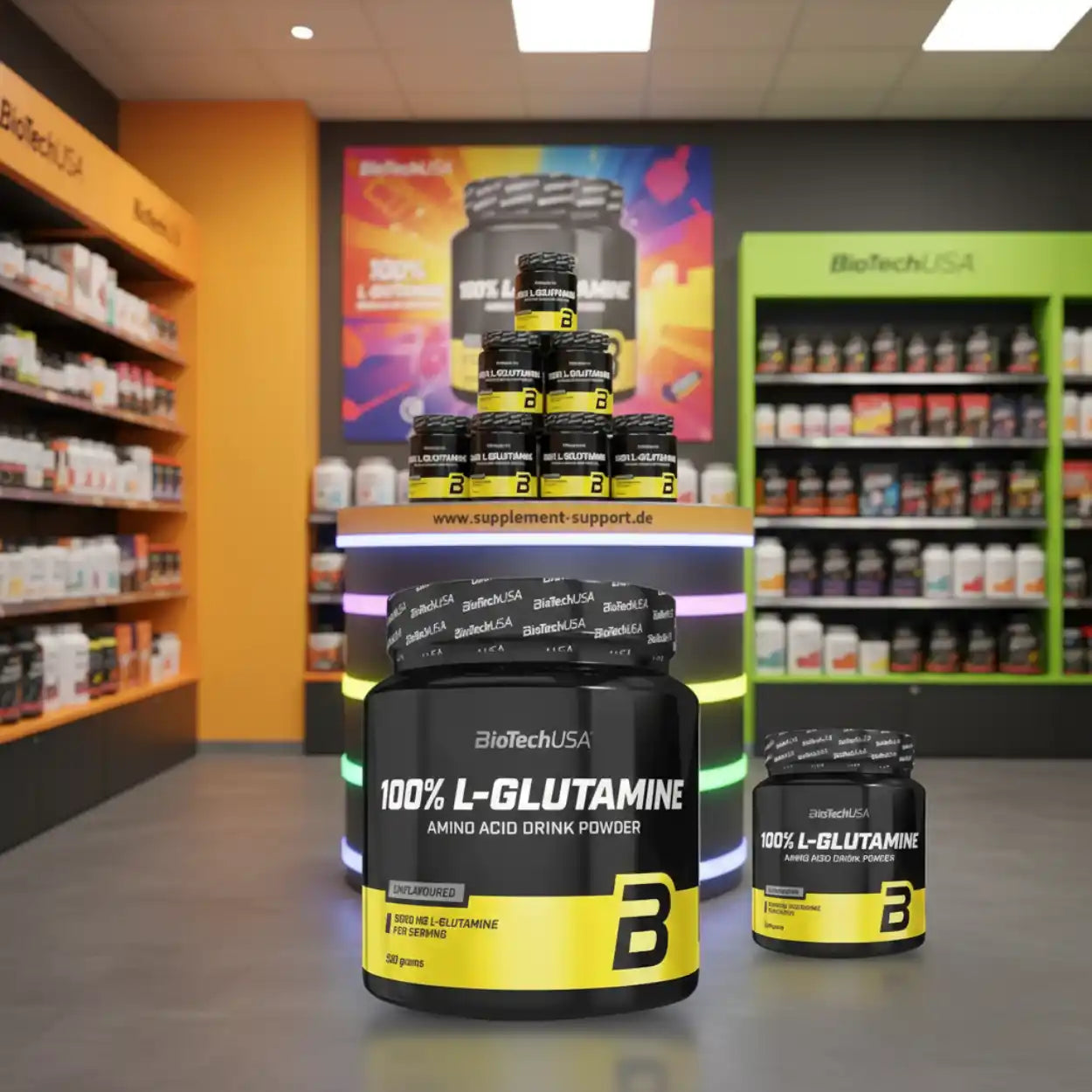 BioTechUSA 100% L-Glutamin Aminosäure Pulver, Sportnahrung im Supplement-Shop