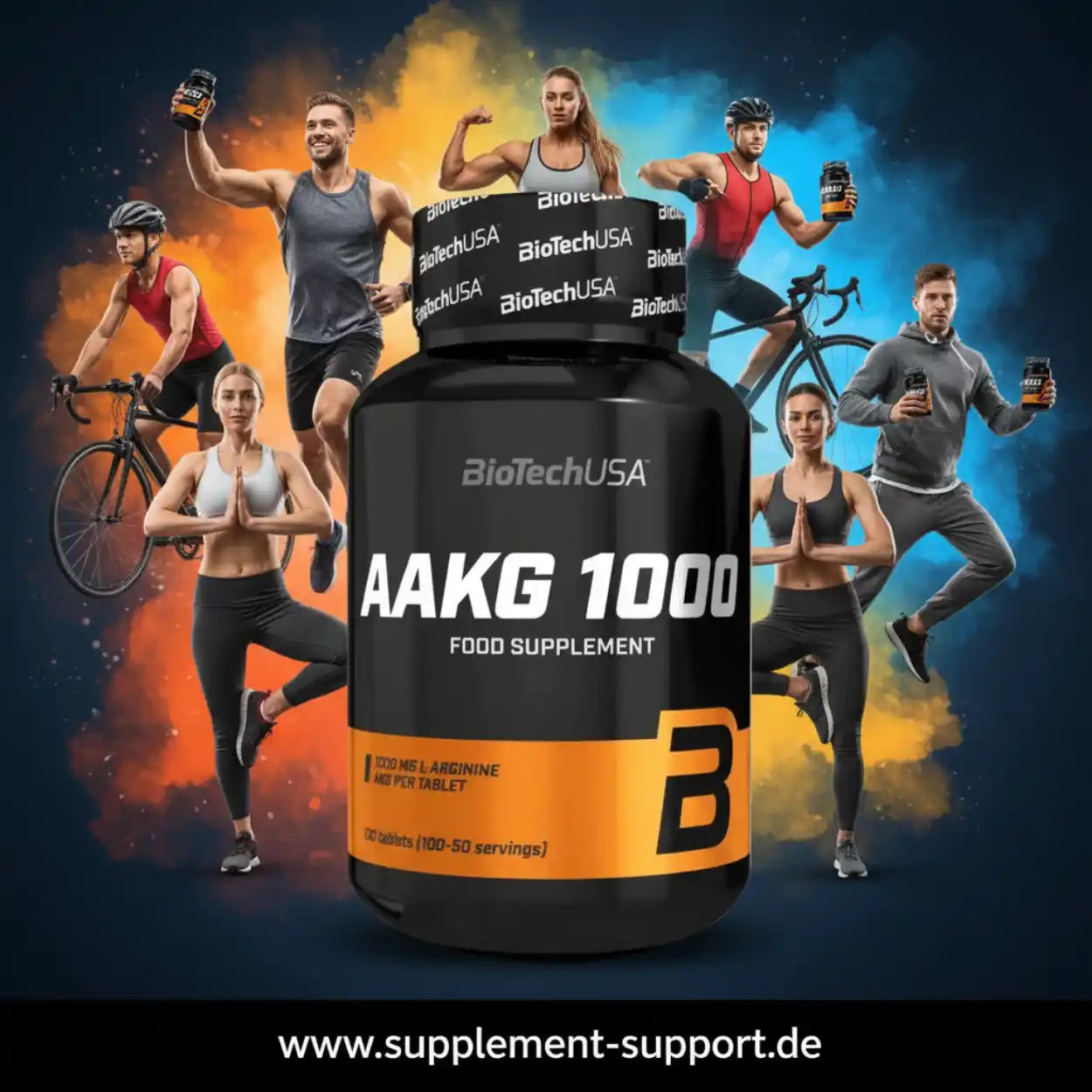 BioTechUSA AAKG 1000 Nahrungsergänzungsmittel für Sportler mit L-Arginin