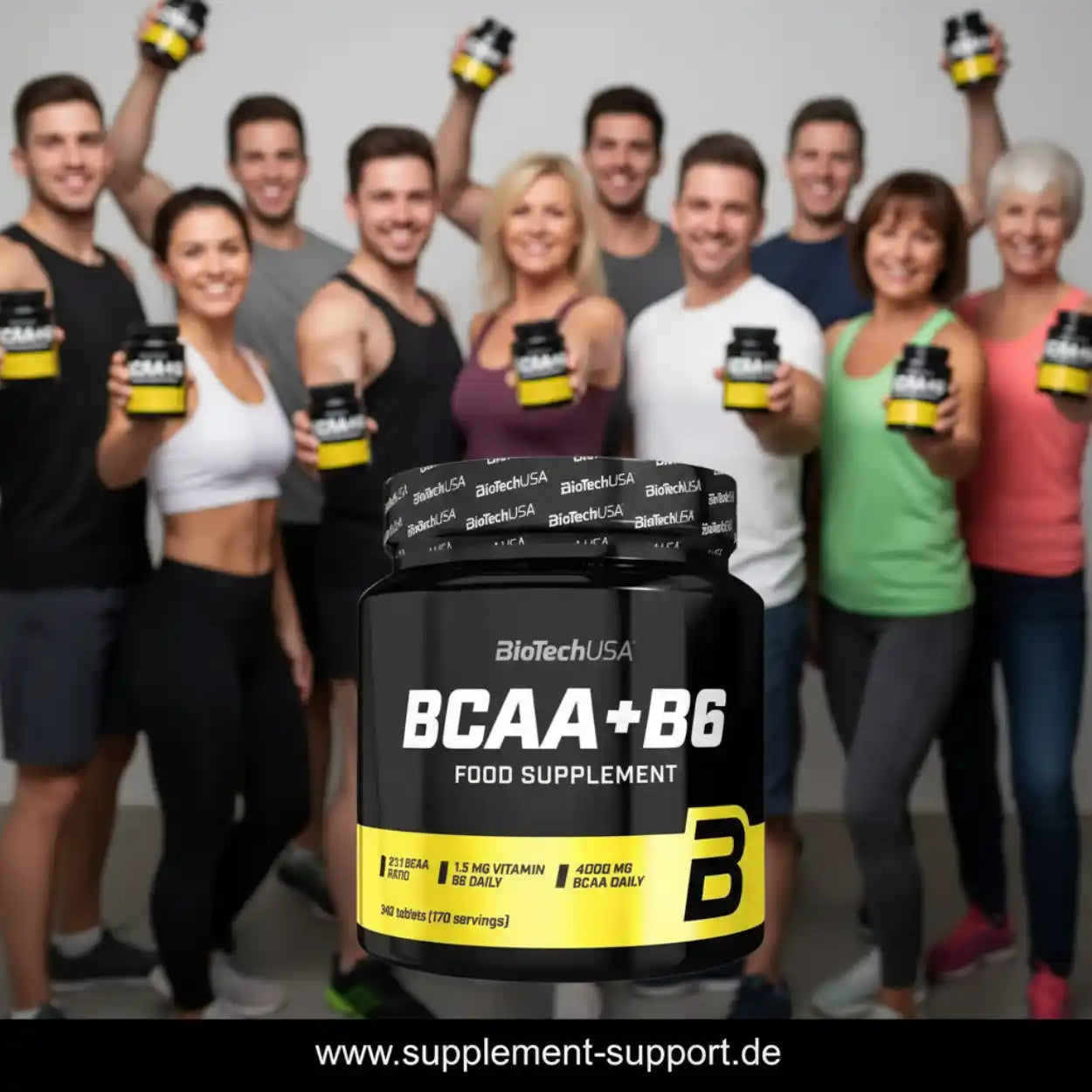 Comprimés BCAA + B6 de BioTech USA, 340 unités