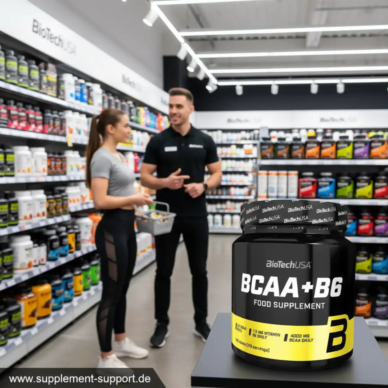 Comprimés BCAA + B6 de BioTech USA, 340 unités