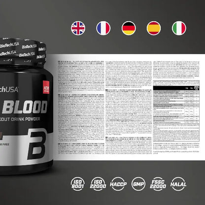 Biotech USA Black Blood CAF+ Booster 300g - Supplement Support
