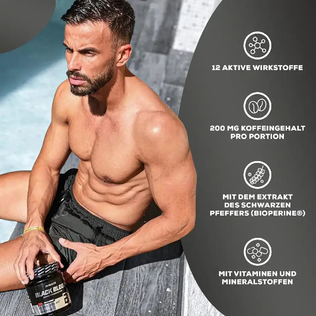 Biotech USA Black Blood CAF+ Booster 300g - Supplement Support