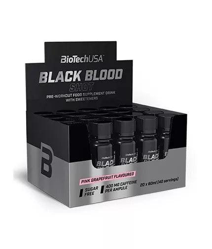 BioTech USA Black Blood Pre Workout Shot 20x60ml - Supplement Support