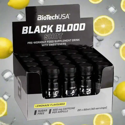 BioTech USA Black Blood Pre Workout Shot 60ml - Supplement Support