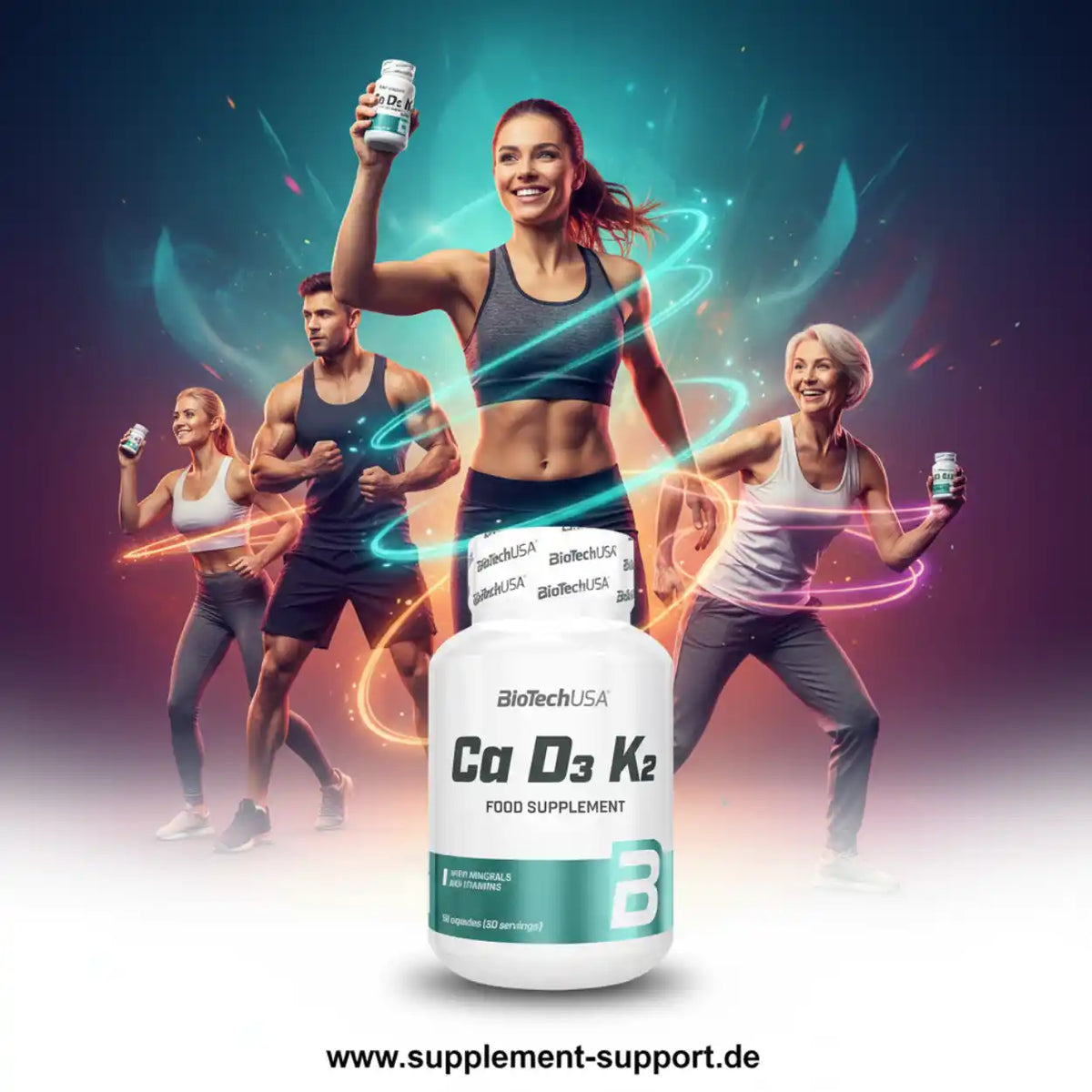 BioTech USA Ca D3 K2 90capsules