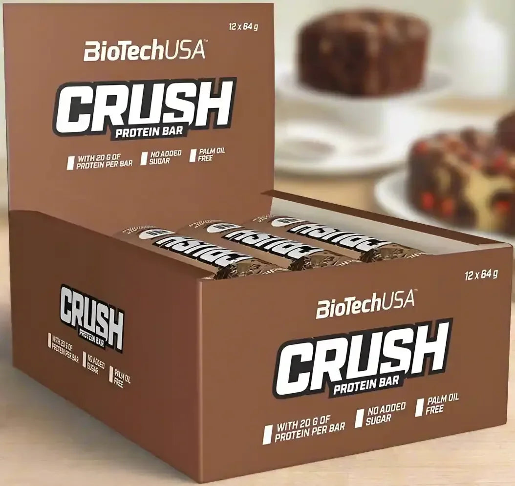 BioTech USA Crush Protein Bar 12x64g - Supplement Support