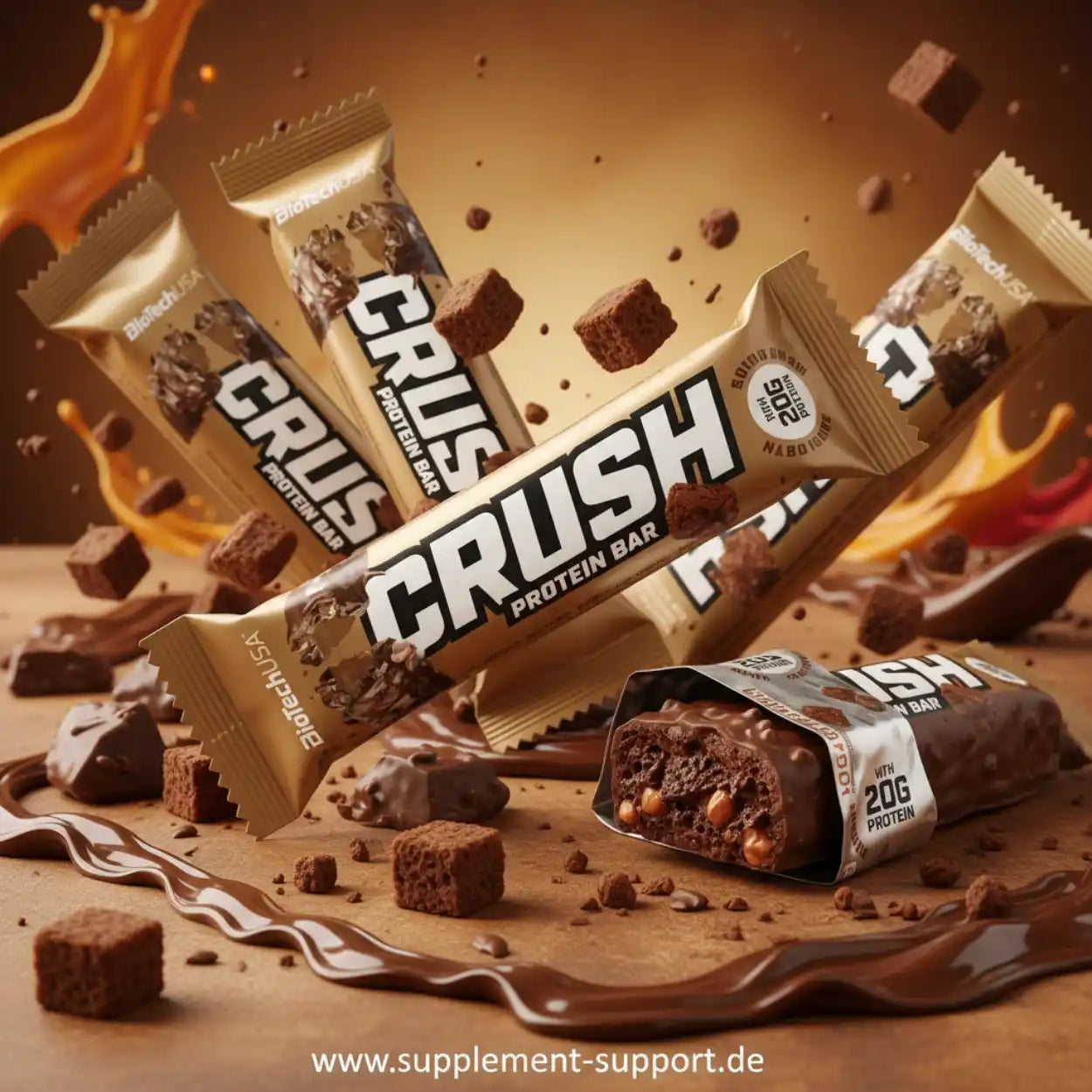 Barre protéinée BioTech USA Crush 64 g