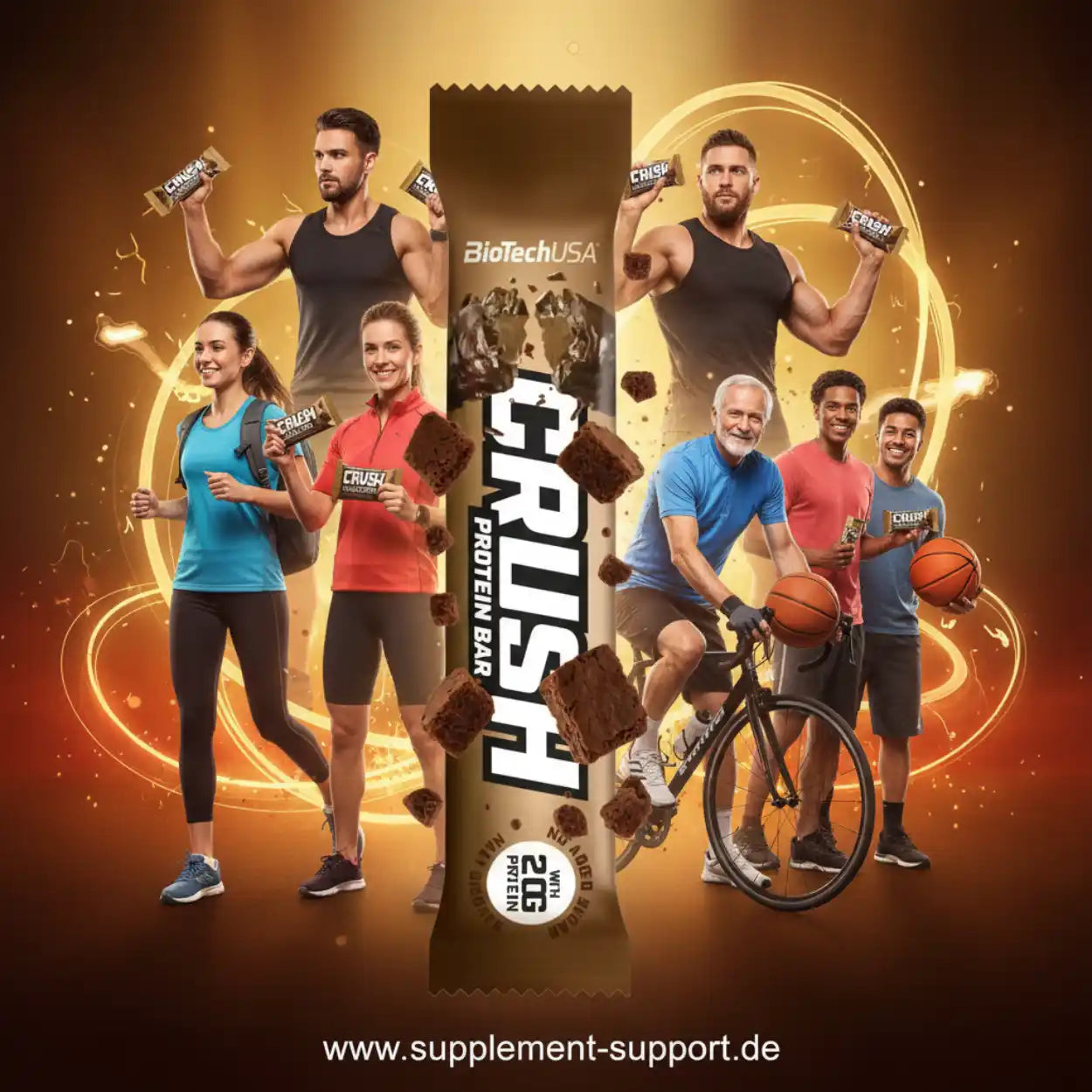 Barre protéinée BioTech USA Crush 64 g