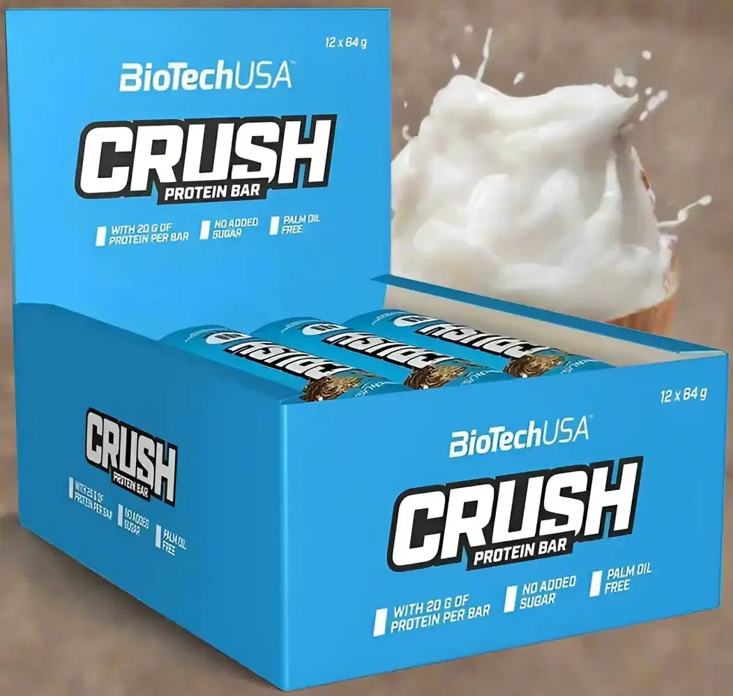 BioTech USA Crush Protein Bar 12x64g - Supplement Support