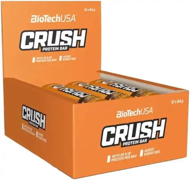BioTech USA Crush Protein Bar 12x64g - Supplement Support