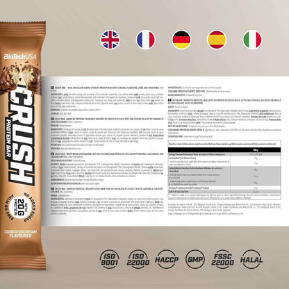 BioTech USA Crush Protein Bar 12x64g - Supplement Support