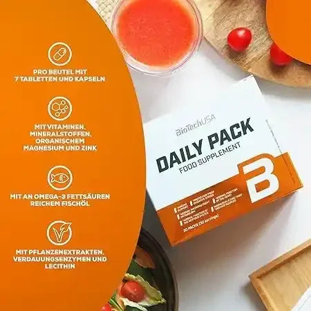 BioTech USA Daily Pack 30 Tagesportionen - Supplement Support