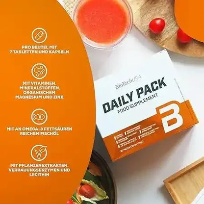 BioTech USA Daily Pack 30 Tagesportionen - Supplement Support