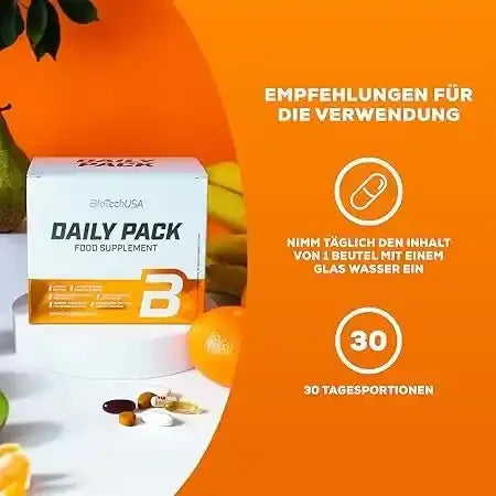 BioTech USA Daily Pack 30 Tagesportionen - Supplement Support