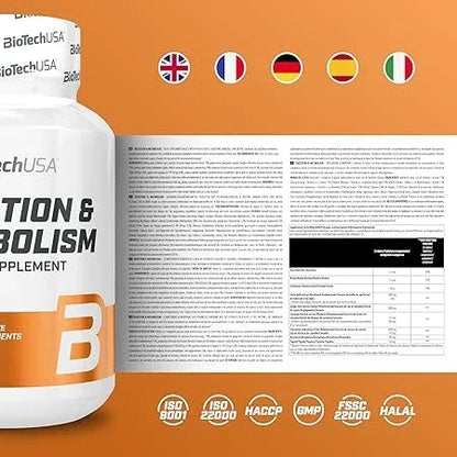 BioTech USA Digestion & Metabolism 60 Tabletten - Supplement Support