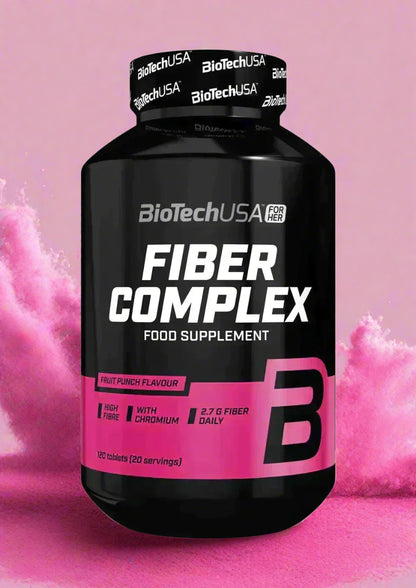 BioTech USA Fiber Complex Ballaststoff 120 Kautabletten - Supplement Support