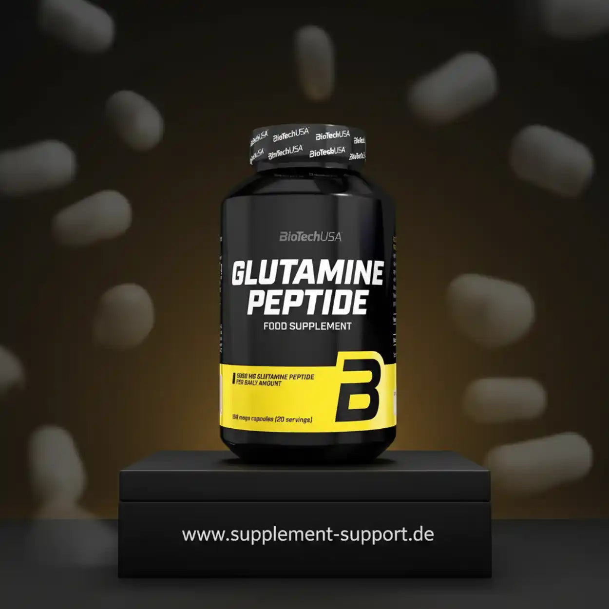 BioTech USA Glutamine Peptide, 180 Kapseln
