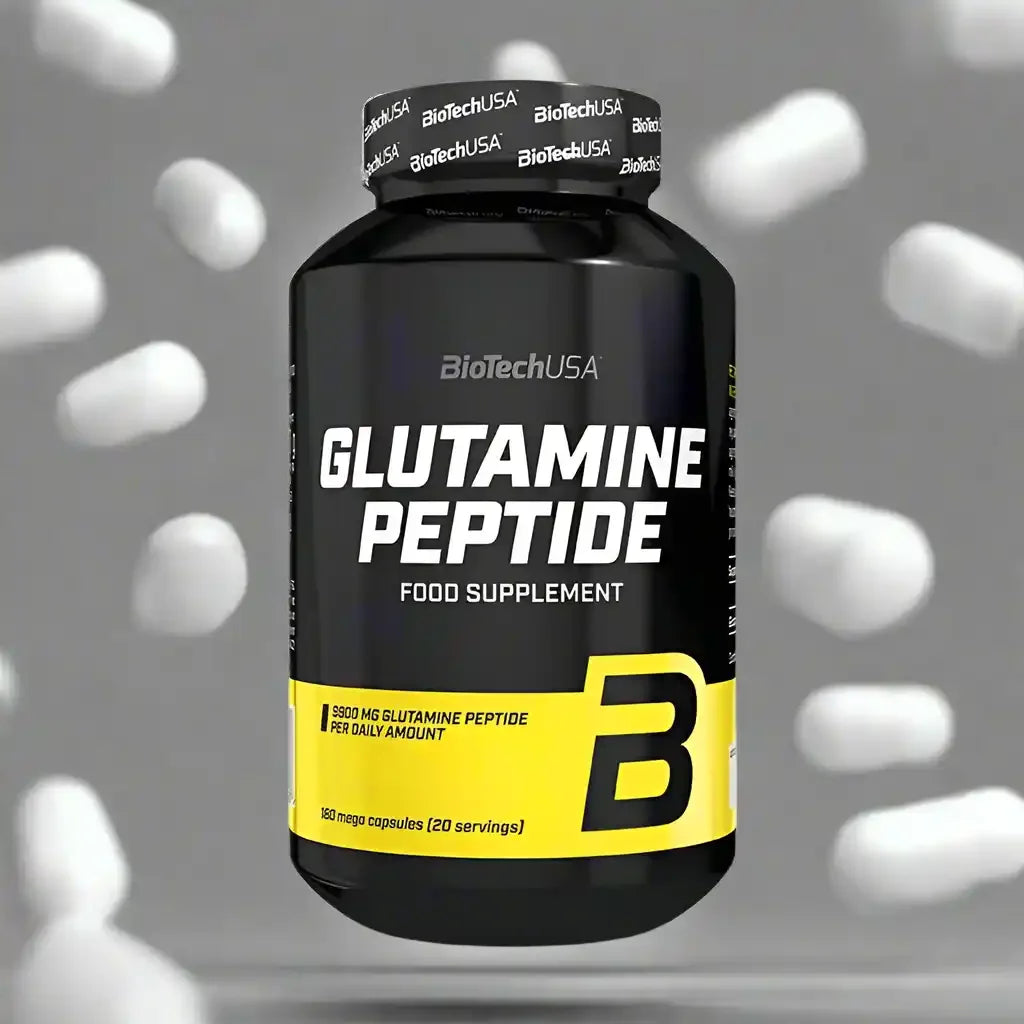 BioTech USA Glutamine Peptide, 180 Kapseln - Supplement Support