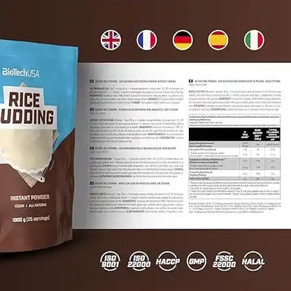 BIOTECH USA INSTANT RICE PUDDING l 1000g Tüte - Supplement Support