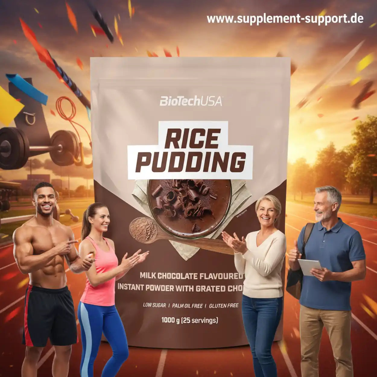 BIOTECH USA INSTANT RICE PUDDING l 1000g bag