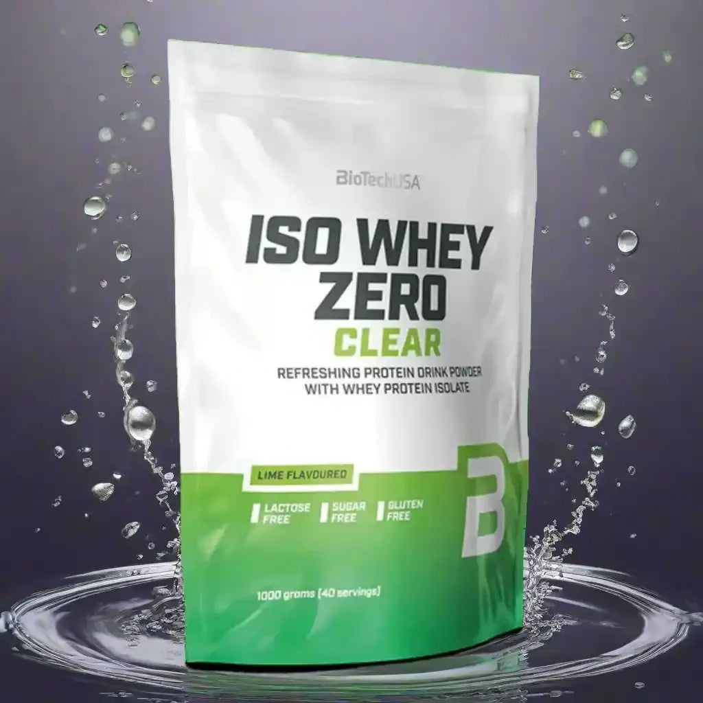 BiotechUSA Iso Whey Zero Clear Protein Pulver 1000g Beutel, lime Geschmack, laktosefrei