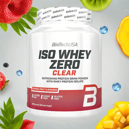 BioTech USA Iso Whey Zero Clear Protein Pulver 500g - Supplement Support