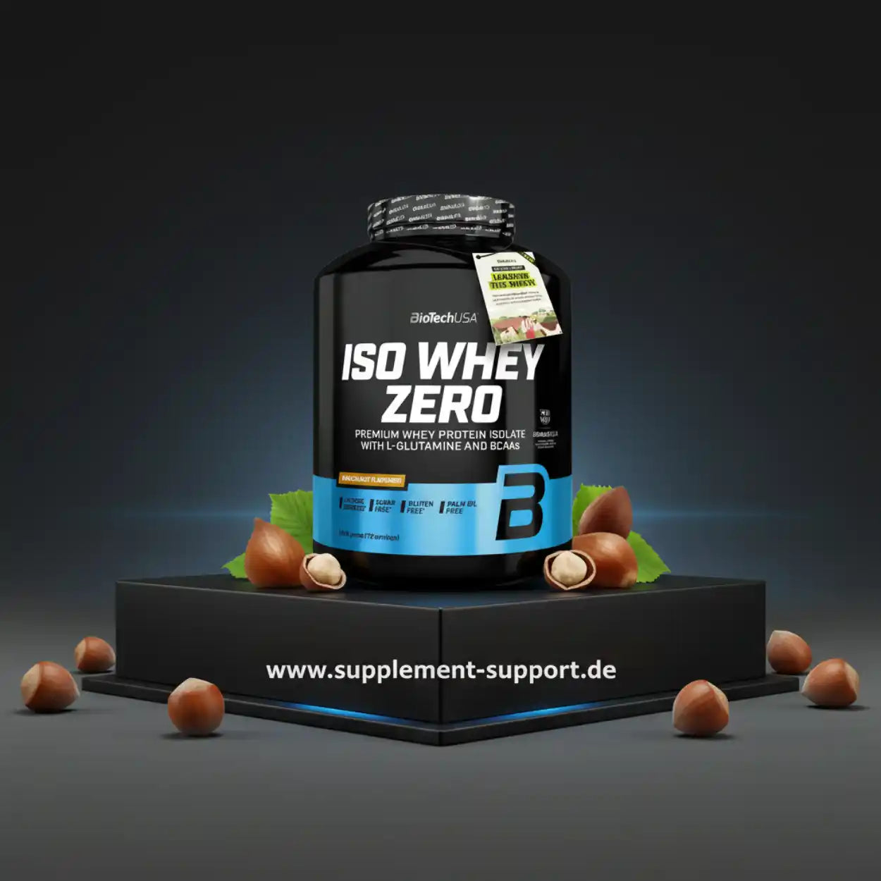 BioTech USA Iso Whey Zero Protein Pulver 1816g