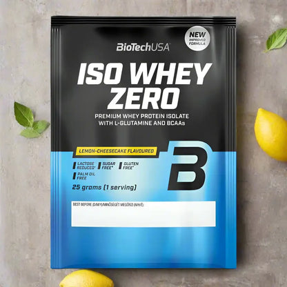 BioTech USA Iso Whey Zero Protein Pulver 25g Probe - Supplement Support