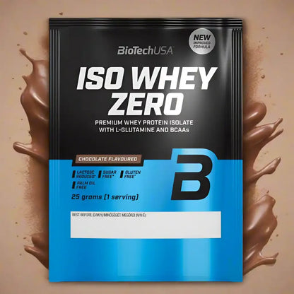 BioTech USA Iso Whey Zero Protein Pulver 25g Probe - Supplement Support